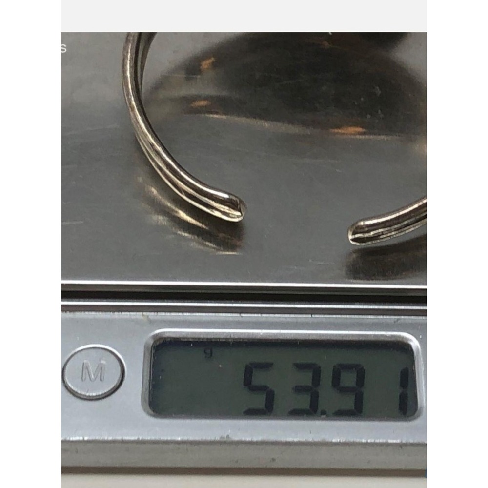 Barse Vintage Sterling Silver Multi Gemstone Flower Cuff 925 - Picture 13 of 16